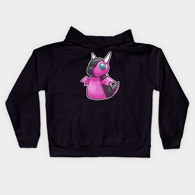 Dragon Plushie Kids Hoodie by Khelekmir